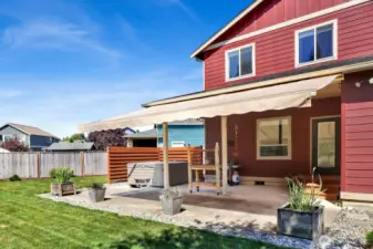 Private Outdoor Living Behind Home