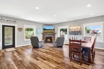 Living Space with Gas Fireplace