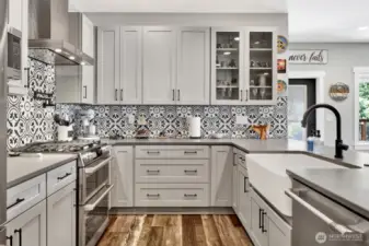 All New Kitchen with Tile