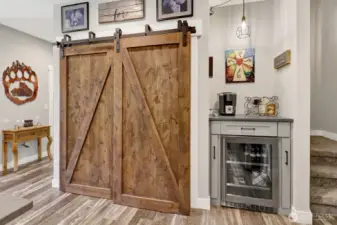 Pantry and Beverage Fridge/Station