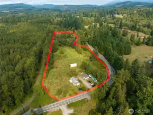 2 parcels  of land. 4 acres with the home and 3.36 adjacent acres included