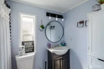Updated bathroom to the Manufactured home