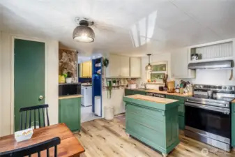 Manufactured home has updated flooring in the kitchen and eating area. updated appliances.