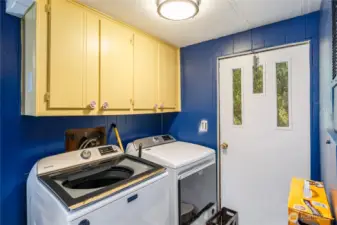 Laundry room area in the Manufactured home