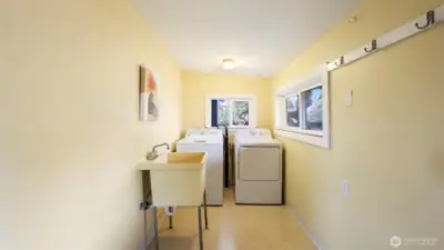 Utility room on main floor