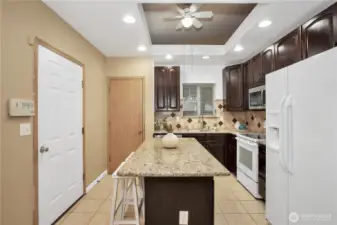 Garage entry just off of kitchen