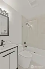 Fully remodeled spa inspired bathroom