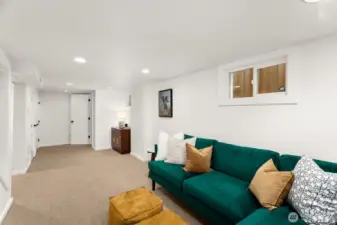 Lower level sports a bonus half-bath.  Bathrooms on each floor!