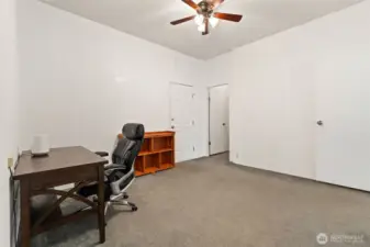 Bonus room offering flexible living space for an office, guest area, or additional living