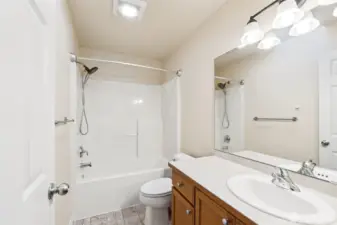 Upstairs hall bathroom