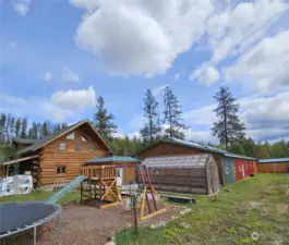 Side yard and play area