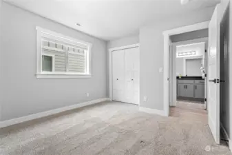 Second bedroom with easy access to hallway bathroom access.