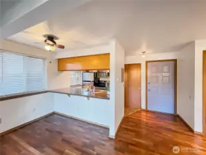 Living Room with view of kitchen