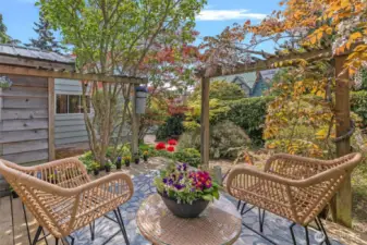 Sun Deck with Mature Landscaping