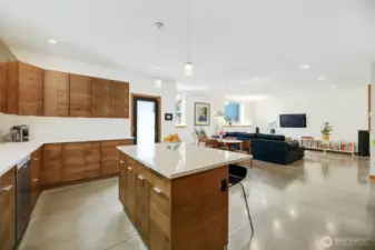 Access off kitchen for the generous outdoor dining & living spaces.