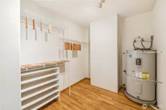 Closet in primary bedroom