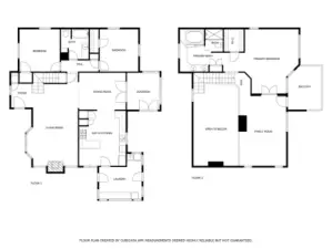 Floor plan of the home.