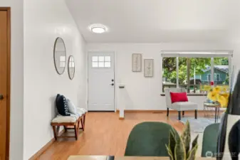 Front entry way from dining room