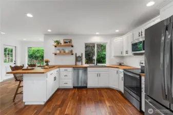 updated and fresh kitchen