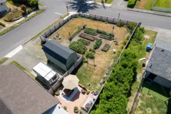 fence just inside property line