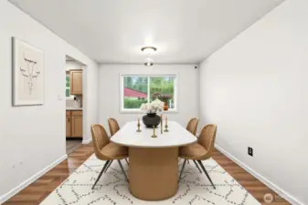 AI generated virtual staging Dinning Room