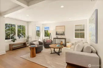 Open concept floor planned designed to connect spaces and people....