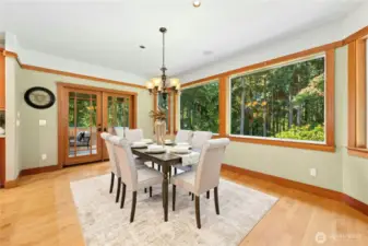 Large dining room on main floor.