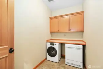 Laundry room on main floor