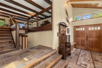 Double door foyer entrance
