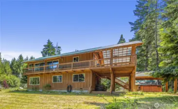 Backyard exterior view