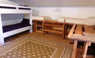 Inside bunk house