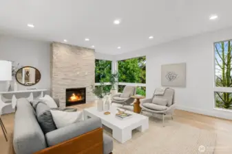 A real gas fireplace is a rare find these days!