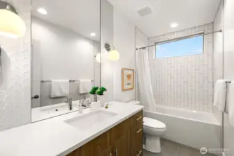 Shared upstairs bathroom.