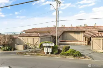 Front of condo complex