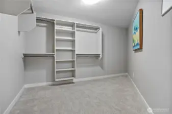 Guest closet so big was also used as an exercise room