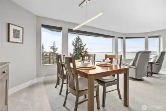 Views from living and dining room