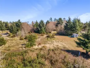 Your lot isn't heavily treed making for easy development.