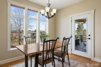 Dinning room opens to outdoor sitting