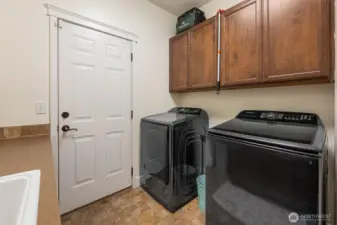 laundry with utility sink