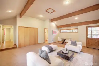 Private entrances to Great room