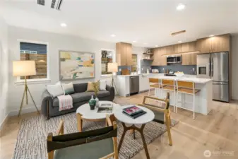 Beautiful hardwood flooring throughout main level