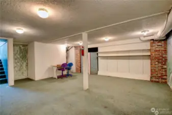 Basement with a fourth room
