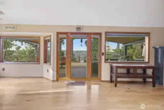 Living room with views galore.