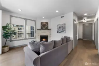 Living Room with Gas Fireplace