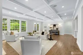 Living room open to the deck.