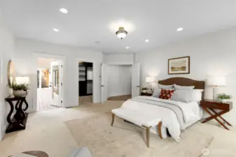 Primary bedroom, opens up to the deck.