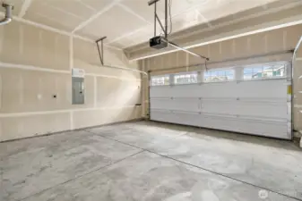 The garage offers an garage door opener.