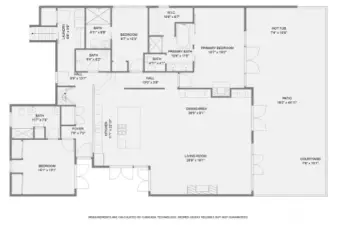 Main level floor plan.