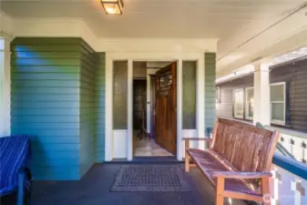 Private Covered Front Porch