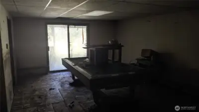 Basement rec room